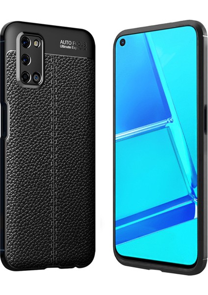 Oppo A92 Uyumlu Kılıf Esnek Silikon Koruyucu Tpu Deri Dokulu Hns