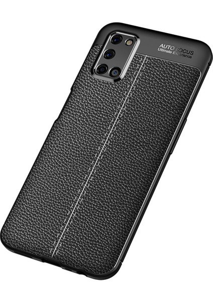 Oppo A92 Uyumlu Kılıf Esnek Silikon Koruyucu Tpu Deri Dokulu Hns