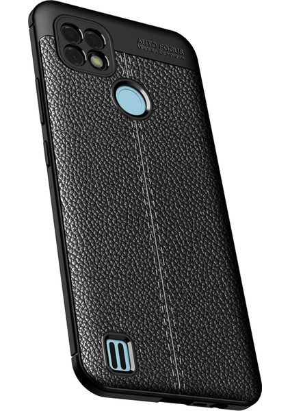 Realme C21 Uyumlu Kılıf Esnek Silikon Koruyucu Tpu Deri Dokulu Hns indirimleri