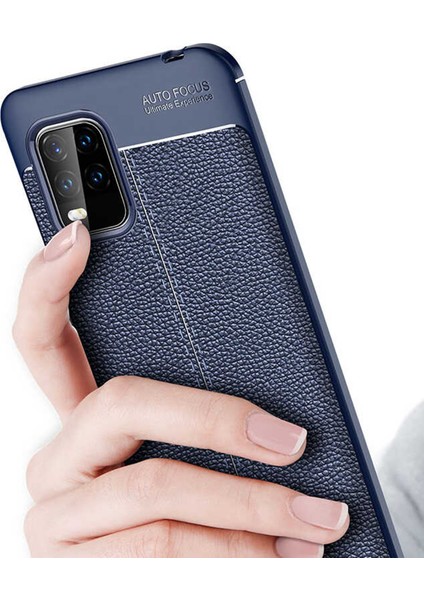 Xiaomi Mi 10 Lite 5g Uyumlu Kılıf Esnek Silikon Koruyucu Tpu Deri Dokulu Hns