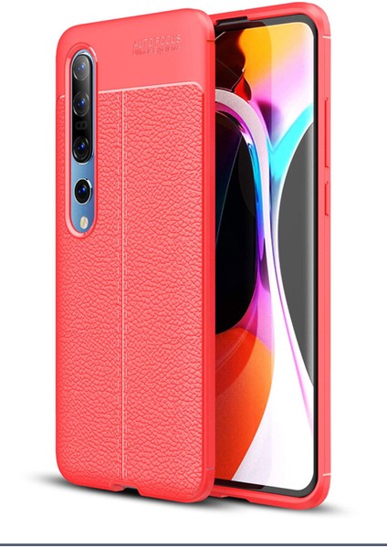 Xiaomi Mi Note 10 Uyumlu Kılıf Esnek Silikon Koruyucu Tpu Deri Dokulu Hns