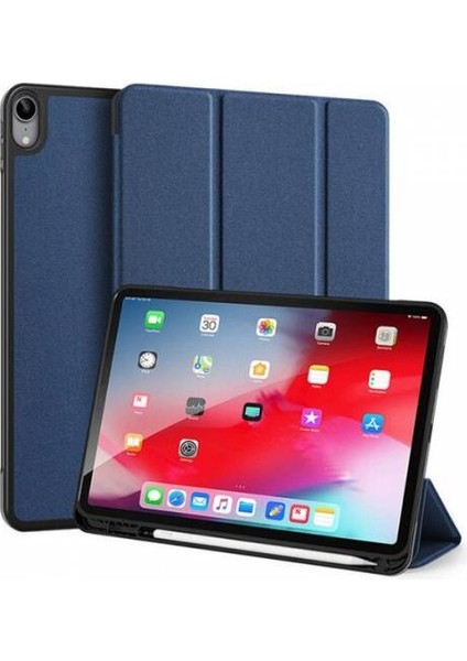 Polham iPad Air 4 Kılıf Soft Tpu Kılıf iPad Air 4 10.9 Katlanabilir Standlı Kalem Yerli Mıknatıslı