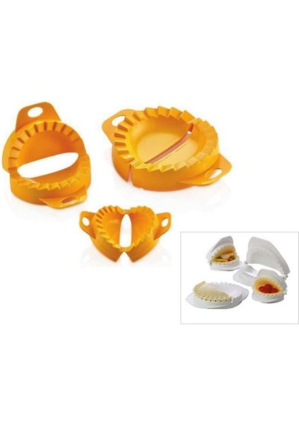 Çiğ Börek Kalıbı Ravioli Mold 3lü