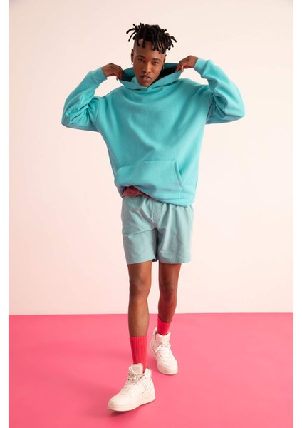 Oversize Fit Kapüşonlu Sweatshirt Y1237AZ22AU