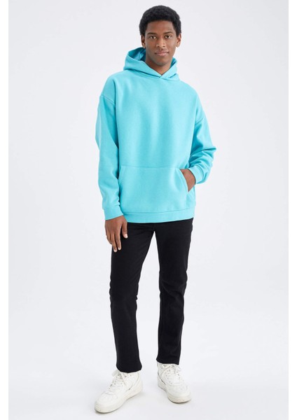 Oversize Fit Kapüşonlu Sweatshirt Y1237AZ22AU