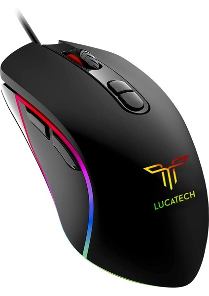 Lucatech Butterfly GX910 7200 Dpı Kablolu Rgb Optik Oyuncu Mouse