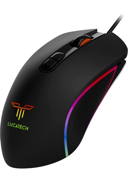 Lucatech Butterfly GX910 7200 Dpı Kablolu Rgb Optik Oyuncu Mouse