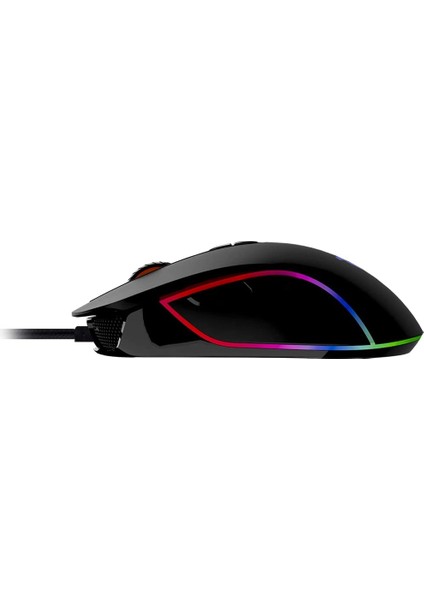 Lucatech Butterfly GX910 7200 Dpı Kablolu Rgb Optik Oyuncu Mouse