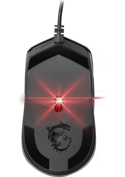 Msi Clutch GM11 Gaming Mouse, Rgb LED Aydinlatma, Altin Kaplama USB Baglanti