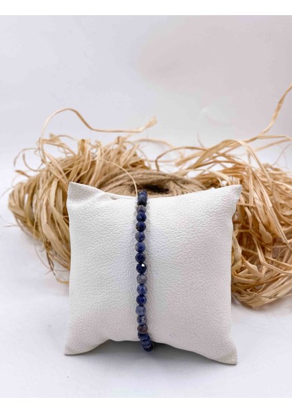 Lapis Lazuli Bileklik 4 mm Faset Kesim