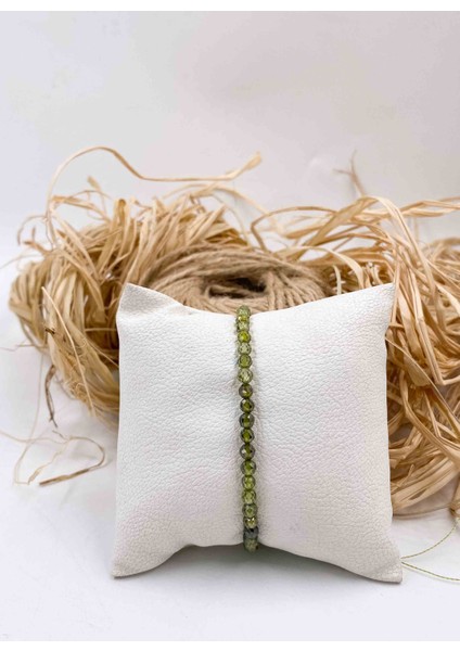 Zirkon Bileklik 4 mm Faset Kesim