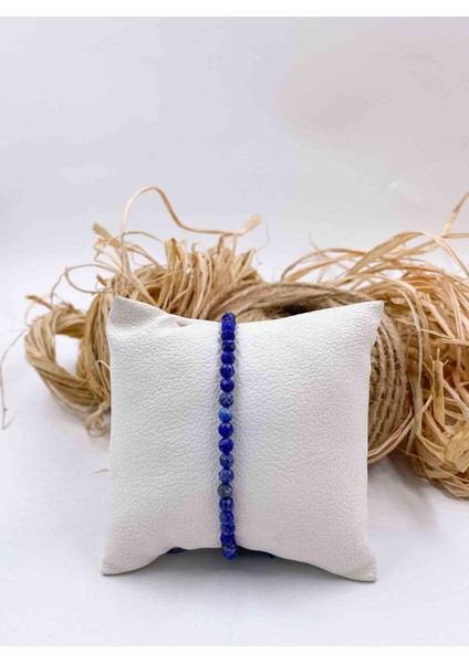 Lapis Lazuli Bileklik 4 mm Faset Kesim