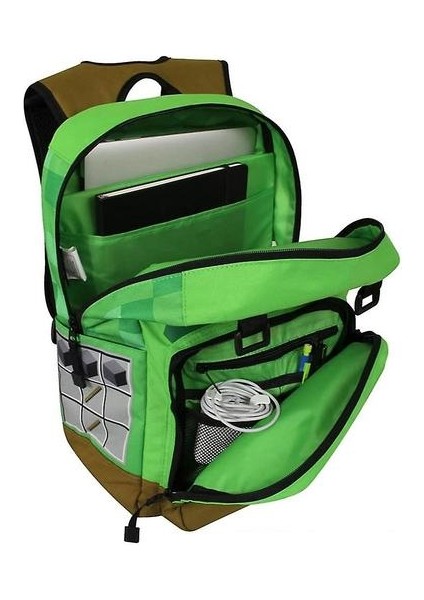 Minecraft Schoolbag Ilköğretim Okulu Çocuk Schoolbag Sırt Çantası (Renkli-6) (Yurt Dışından)