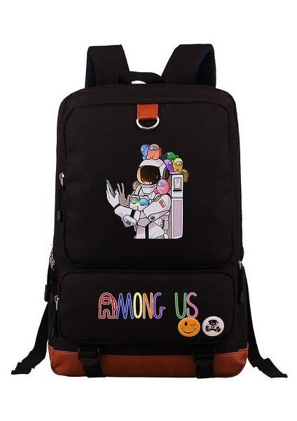 Abd'de Gençlik Öğrenci Schoolbag Büyük Kapasiteli Sırt Çantası 75 (Siyah) (Yurt Dışından)