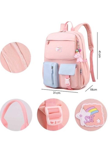 Öğrenci Sırt Çantası - Okul, Seyahat Veya Büyük Bölmeli Çalışma Bookbag (Mor) (Yurt Dışından)