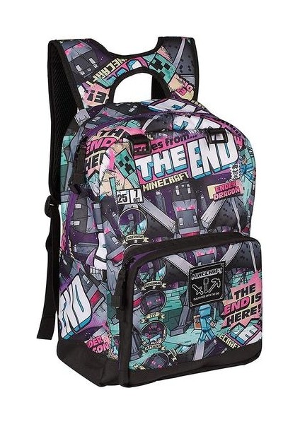 Minecraft Schoolbag Ilköğretim Okulu Çocuk Schoolbag Sırt Çantası (Renkli-3) (Yurt Dışından)