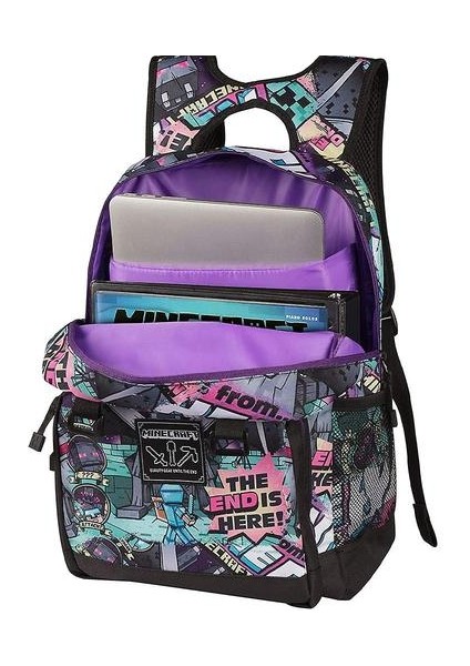 Minecraft Schoolbag Ilköğretim Okulu Çocuk Schoolbag Sırt Çantası (Renkli-3) (Yurt Dışından) fiyatları