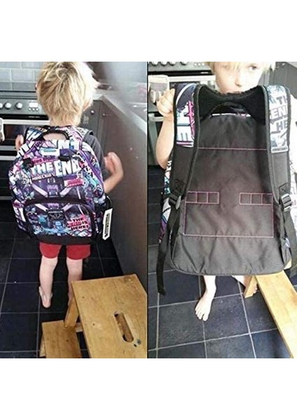 Minecraft Schoolbag Ilköğretim Okulu Çocuk Schoolbag Sırt Çantası (Renkli-3) (Yurt Dışından) modelleri