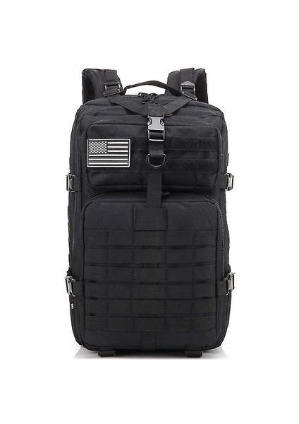 Siyah Askeri Taktik Sırt Çantası 45L Assault Pack Büyük Ordu Molle Bug Out Çanta Sırt Çantaları MZ868 (Yurt Dışından)