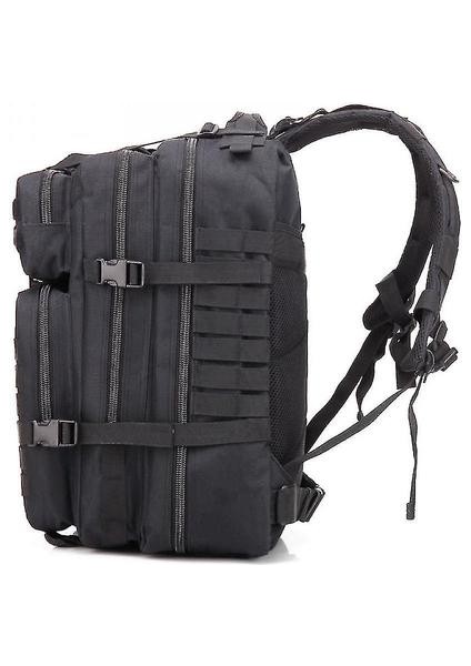 Siyah Askeri Taktik Sırt Çantası 45L Assault Pack Büyük Ordu Molle Bug Out Çanta Sırt Çantaları MZ868 (Yurt Dışından)