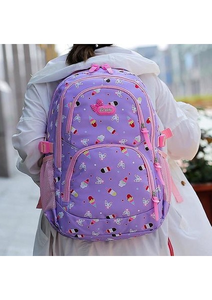 Kızların Schoolbag, Ilkokulu Kız, Sınıf 3-4-5 Sırt Çantası (Siyah) (Yurt Dışından) fiyatları