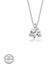 Swarovski Taşlı Gümüş Tektaş Bayan Kolye 2