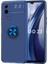 Vivo Y53S 4g Kılıf Ultra Korumalı Yüzüklü Manyetik Ravel Silikon + Cam Ekran Koruyucu 1