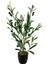 Yapay Çiçek Siyah Saksıda Zeytin Dalı 60CM 4