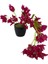 Yapay Çiçek Siyah Saksıda Sarkan Bodrum Begonvil Çiçeği Fuşya 40CM 5