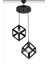 Lila Küp Model Sarkıt 2 Li Metal Avize Modern 2