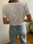 Beyaz Yakası Baskı Detaylı T-Shirt 2