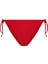 Kırmızı Belden Bağcıklı Üçgen Bikini Takımı 4