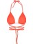 Turuncu Belden Bağcıklı Üçgen Bikini Takımı 3
