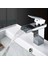 Krom Kare Lavabo Bataryası Yeni Şelale Model Yüksek Kalite Lüks Lavabo Musluğu Çift Girişli Armatür 3