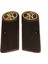 Browning Hp Fn 1910 Kısa Sarı Metal Arma Nokta Ceviz Ahşap Tabanca Kabzesi 1