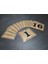Kapı Numaraları No 1 Den 16 E 10X12 cm Yapışkanlı Metalik Altınsarı Üzeri Siyah Baskı 2