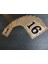 Kapı Numaraları No 1 Den 16 E 10X12 cm Yapışkanlı Metalik Altınsarı Üzeri Siyah Baskı 4