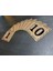 Kapı Numaraları No 1 Den 10 A 10X12 cm Yapışkanlı Metalik Altınsarı Üzeri Siyah Baskı 4