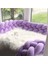 Guldesıgnstore 4 Lü Model Örgü Koruma Mor 360 cm (60X120 Beşik Için ) 1