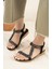 Isabel Anatomik Fashion Taşlı Günlük Çocuk Sandalet 2
