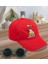 Kids Be Happy Tasarımlı Kırmızı Cotton Çocuk Şapkası ve Yeşil Çocuk Güneş Gözlüğü Hediye Seti 1