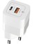 G827 Supper Silicon Tech 33W Gan Usb-A + Usb-C Şarj Adaptörü (Başlık) Beyaz 2