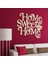 Kişiye Özel Home Sweet Home Açık Renk Dokulu Ahşap Duvar Yazısı - 3 1