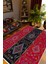 Salon Halısı Kilim Otantik Eskitme Kırmızı Kaydırmaz Yıkanabilir Ince Halı Tüysüz Kilim 1