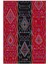 Salon Halısı Kilim Otantik Eskitme Kırmızı Kaydırmaz Yıkanabilir Ince Halı Tüysüz Kilim 2