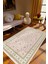 Salon Halısı Salon Halısı Eskitme Klasik Bej Ekru Kaydırmaz Kesme Yıkanabilir Ince Halı Tüysüz Kilim 1