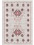 Salon Halısı Kilim Otantik Eskitme Ekru Gri Gülkkurusu Kaydırmaz Yıkanabilir Ince Halı Tüysüz Kilim 2