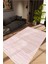 Salon Halısı Modern Eskitme Pembe Kaydırmaz Kesme Yıkanabilir Ince Halı Tüysüz Kilim 1
