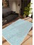 Salon Halısı Modern Eskitme Mavi Kaydırmaz Kesme Yıkanabilir Ince Halı Tüysüz Kilim 1
