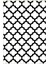 Salon Halısı Modern Geometrik Fas Beyaz Siyah Kaydırmaz Yıkanabilir Ince Halı Tüysüz Kilim 2